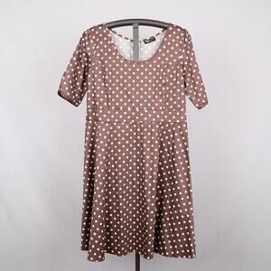 Lady V Voluptuous Vintage-Inspired Retro 50s Polka Dot Dress Size 22-24 London